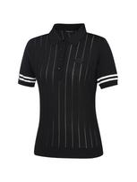 Wide Angle Women'S Co Bonitie Polo Pullover L_Black Black/02(85)