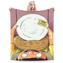 Bob Burgers Blanket Warm Soft Print Plush Throw Blanket For Kids Couch Bed Flannel Bedspread Bed Cover Size: 75*100cm, Weight: 230 GSM