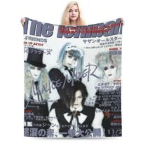 Malice Mizer Band Soft Blanket Girls Boys Plush Throw Blanket Street Trend Home Decor Flannel Bedspread Sofa Bed Cover Size: 75*100cm, Weight: 230 GSM