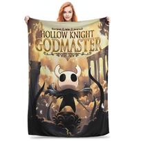 Hollow Knight Fashion Digital Printed Blanket Warm Soft Plush Throw Blanket For Students Living Room Flannel Bedspread Bed Cover Size: 75*100cm, Weight: 230 GSM