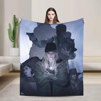Resident Evils Village Soft Blanket Kids Plush Throw Blanket Print Couch Chair Flannel Bedspread Sofa Bed Cover Size: 75*100cm, Weight: 230 GSM