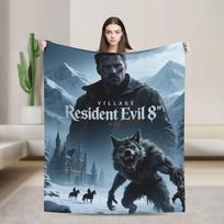 Resident Evils Village Blanket Quality Soft Bedding Throws Autumn Boy Girl Outdoor Fashion Bedspread Size: 75*100cm, Weight: 230 GSM