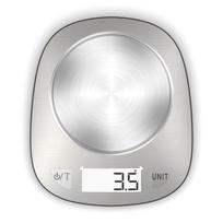 Changxie  Electronic Kitchen Weighing Scale Food Scale 3kg 5kg 10kg Stainless Steel Digital Kitchen Scales with Lcd šviesiai pilka spalva
