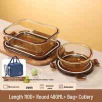 Yoluo Glass Leak-Proof Microwave Bento Box