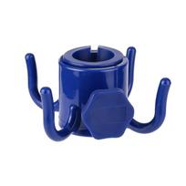 Lauko paplūdimio skėčio kabliukai pakaba vietą taupanti naudinga saulės skėčio laikymo laikiklis atsparus dilimui universalus keturkampis kabliukas Blue-1PC