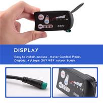 Electric Bicycle 36V48V S800 LED LCD Meter Control Panel Display For Ebike Controller 5 Pin Waterproof Plug Connector NONE