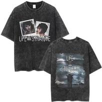Hot Sale Game Life Is Strange Vintage Washed T Shirt Men Women Casual Retro Cotton Short Sleeve T-shirt Male Oversized T-Shirts S įvairiaspalvis