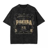 Cowboys From Hell Viršelis Fire Metal Grupės Marškinėliai Vintažinio Skalbimo Harajuku Pantera Vyriški Moteriški Viršūnės Kasdieniai S įvairiaspalvis