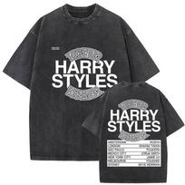 Vintage Washed Harry Styles Together Tour 2026 Graphic T Shirt Men Women Pop Fashion 100% Cotton Short Sleeve T-shirt Streetwear S įvairiaspalvis