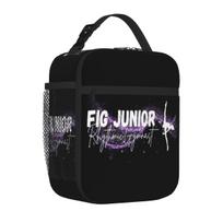 Bestselling FIG Junior Rhythmic Gymnast Purple White Animal Face Large Lunch Bag Classroom Meal Shoulder Lunch Bag One Size