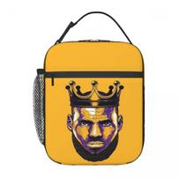 King Lebron James Insulated Lunch Bag for Women Children Portable Food Boxes Thermal Lunch Box Tote One Size