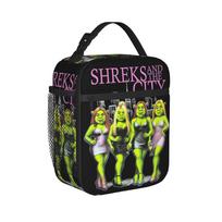 Vintage Shreks And The City Thermal Insulated Lunch Bag for School  Portable Food Container Bags Thermal Cooler Lunch Boxes One Size