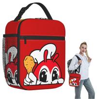 Jollibee Peeking Chicken Joy Filipino Insulated Lunch Bag for Women Children Leakproof Food Boxes Thermal Lunch Box Tote One Size