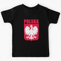 Polska Poland Eagle Polish Soccer Team Flag Jersey Fans T-Shirt Kids T-Shirt 100