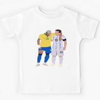 Messi and Neymar Copa America Friends   Kids T-Shirt 130