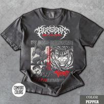 Limited Comfort Colors Guts T-Shirt, Berserk Anime Dark Otaku Swordsman Manga Bootleg Fan T-Shirt, Gift For Women and Man Unisex T-Shirt XL