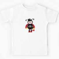 Cute Ladybug Girl Purse Veil Kids T-Shirt 110