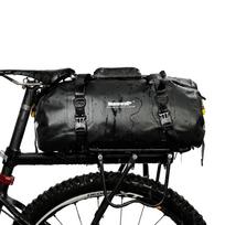 Rhinowalk 20L Bike Pannier Bag Waterproof MTB Bike Trunk Bag Rear Travel Luggage Carrier Portable  Saddle Seat Cycling Acessoriy RK19660-Black 20L