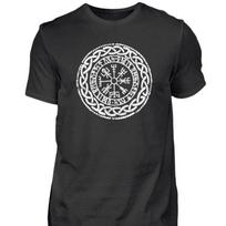 Viking Vegvisir Norse Mythology Valhalla Men T Shirts Cotton Tops S juoda