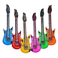 Muzikos instrumentai Žaislai Mikrofonas Balionai Instrumentas Ukulele Žaislai Pripučiamas Gitaros Balionas 35cm Microphone 1pc