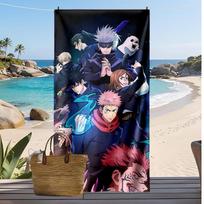 jujutsu kaisen Printed Quick Dry Beach Towel Super Absorbent Soft Lightweight Bath Towel for Pool Summer Travel 70cmx140cm(27x55inch)