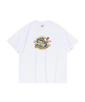Cargo Bros For Woman Eagles Cartoon Graphic Short Sleeve T-Shirt (White) M