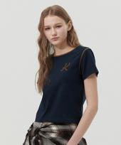 Kirsh Graphic Ringer T-Shirt [Navy] Notice Details 2/1