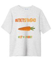 Entity Vegeta Carat Short Sleeve T-Shirt White Melange White Melange/2Xl