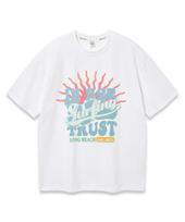 Alvin Clo Sunny Surfing Oversized Short Sleeve Tee Ast4750 (3 Colors) Brown/Xl