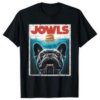Jowls French Bulldog Burger T-shirt XL