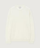 The Knit Company 100% Fine Cashmere Crew Neck Knit 5 Colors (Type A) Melange Blue/Wm
