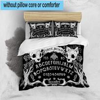 Spirit Board Divination 3pcs Bedding,Including 1pc Duvet Cover And 2pcs Pillowcases Perfect for Christmas,Ideal for Bedroom, Dormitory 135cm*200cm