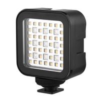 30m/98ft Vandeniui atspari RGB LED vaizdo lemputė Nešiojama mini kameros lemputė 5500K spalvos temperatūra Pritemdoma juoda