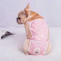 Naminių šunų fiziologijos kelnės Teddy Corgi šuniuko mopso menstruacinės kelnaitės Apsauginės kelnės S rožinė