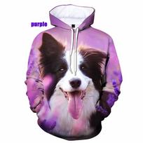 Pavasario rudens vyrų Borderkolių šunys 3D spaudos megztiniai megztiniai Vyriški megztiniai su gobtuvu Oversized Streetwear sportinis kostiumas 4XL