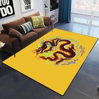 Kinijos drakono HD spausdintas kilimas buitinis kilimėlis vaikų kambario svetainės kėdė prie lovos modernus paprastas grindų kilimėlis Kawaii kilimėlis 40cm x 60cm
