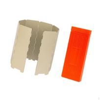 Camp Stove Wind Screen Camping Windscreen Portable Outdoor Windshield Folded Shield chaki
