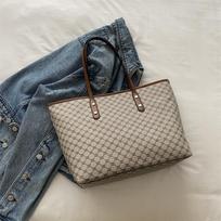 Retro Class Large-Capacity Bag, Women'S Trendy Fashion Tote Bag, Shoulder Bag. gray