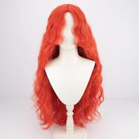 Žaidimo Malenia Cosplay Perukas 100cm Ilgio Oranžinės Raudonos Garbanoti Karščiui Atsparūs Sintetiniai Plaukai Helovino Anime Perukai + Peruko Kepuraitė One Size