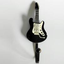 Sieninis gitaros kabliukas Sieniniai kabliukai gitaros formos Metaliniai kabliukai Sieniniai tvirtinami Vintažiniai dekoratyviniai kabliukų laikiklis Pakabos drabužiams, paltai, rankšluosčiams, raktams, kepurėms pakabinti Style 1