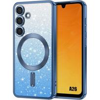 Protective case - BOOLING - for Samsung Galaxy A26 5G - Soft silicone - Magnetic ring - Camera protection mėlyna