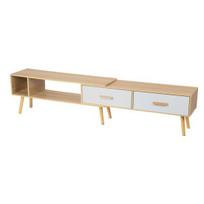 78 colių TV stovas, ištraukiama TV spintelė, pramogų centras su 2 stalčiais ir atvira lentyna, televizoriaus stovas, TV staliukas, media konsolė svetainei