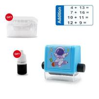 Vaikų sudėjimo ir atėmimo slinkties antspaudas Pradinės mokyklos mokiniai ikimokyklinio amžiaus matematikos pratimai volelis Skaitmeninis mokymo spaudas addition