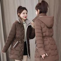 Women Winter Thick Warm Jacket Long Parkas Hooded Overcoat Windproof Casual Student Coat 3XL