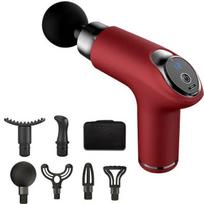 Mini Fascia Gun Muscle Relaxation Massage Shock Electric Whole Body Massage Gun Relieves Fatigue and is Convenient to Carry raudona