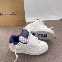 Hong Kong style breathable little white shoes 2025 spring new board shoes women's ins trend versatile Korean high-end bread shoes 35