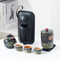 Portable travel tea set wholesale outdoor kung fu tea set quick guest cup festival Chinese business gift logo auksas