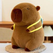 New bee backpack kapibara water guinea pig plush toy doll throw pillow 35cm
