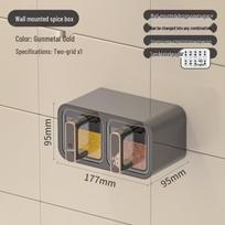 Spice Box Kitchen Wall-Mounted Rack: Household Spice Storage and Jars