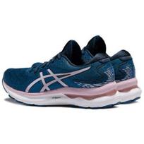 ASICS Wmns Gel Nimbus 24 Wide French Blue Barely Rose 1012B199-400 EU 37.5 prancūziška mėlyna spalva/ryškiai rožinė